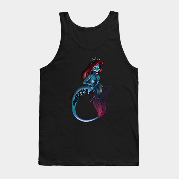 Zombie Mermaid Tank Top by myprofanity